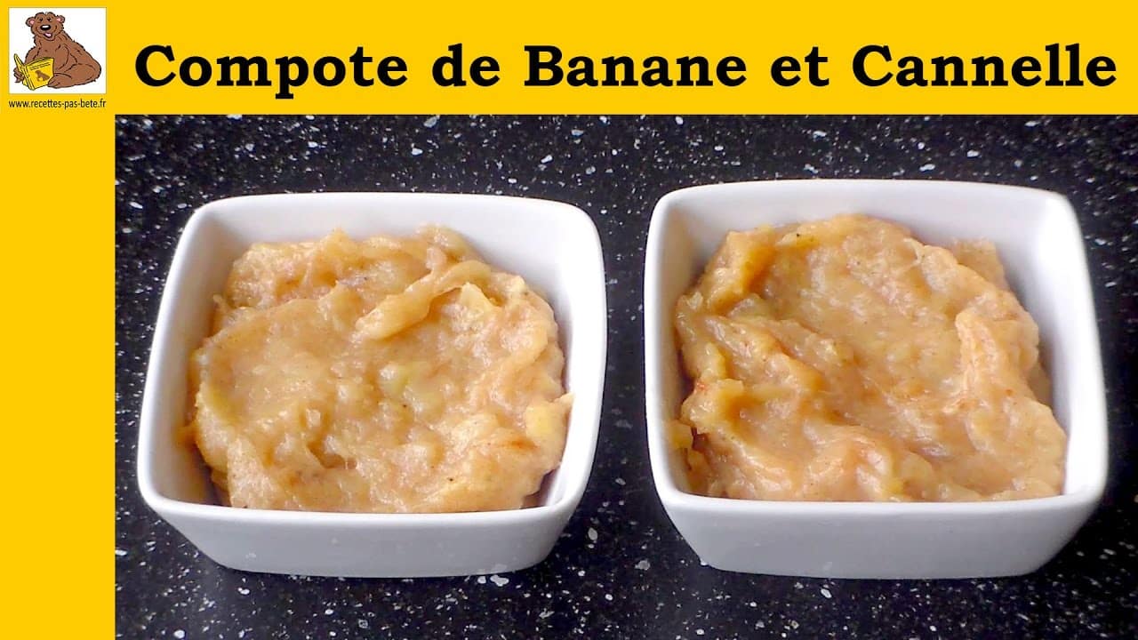 Compote de banane et canelle La Banane